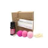 Car Diffuser Set - Pink/Forest & Flowers