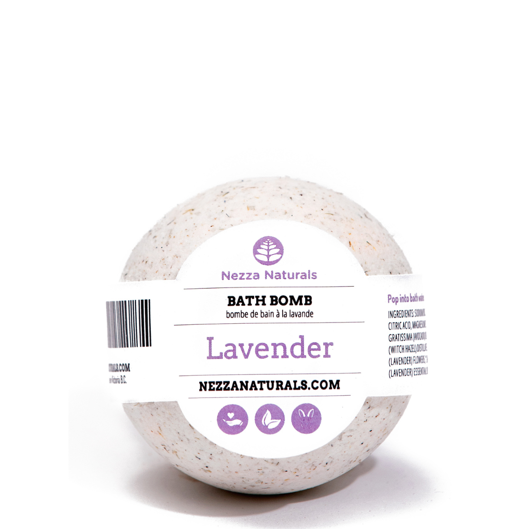 Nezza Naturals all Natural Lavender Bath Bomb