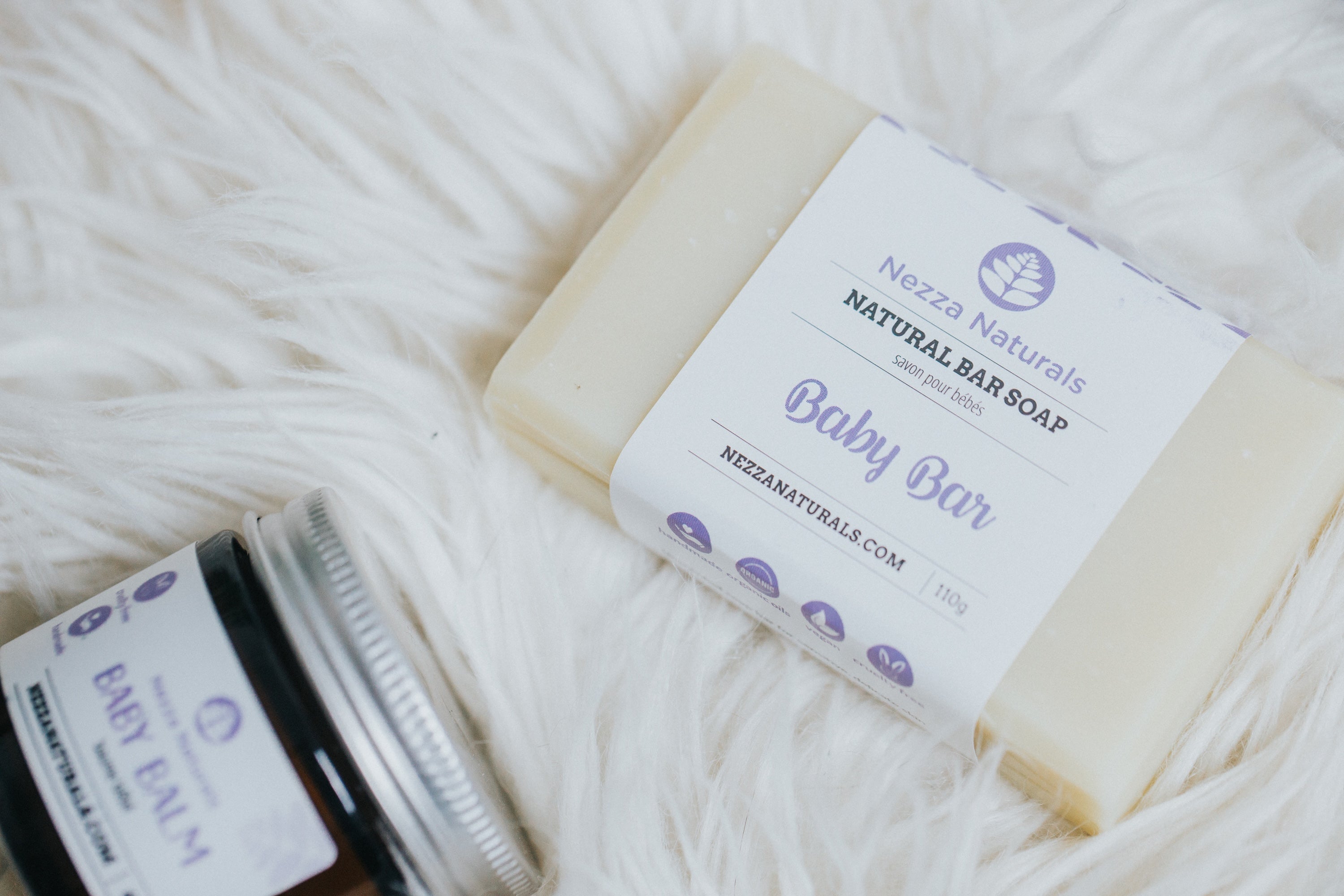 Nezza Naturals all natural bar soap specially formulated for babies