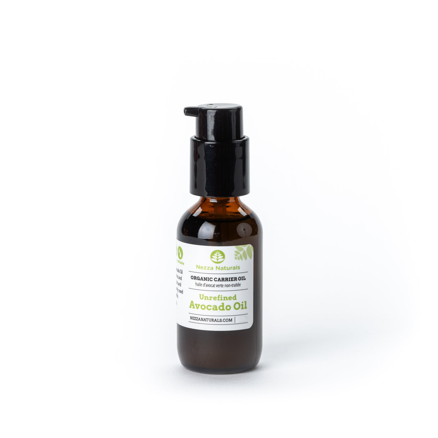Nezza Naturals Organic Carrier Oil Unrefined Avocado Oil