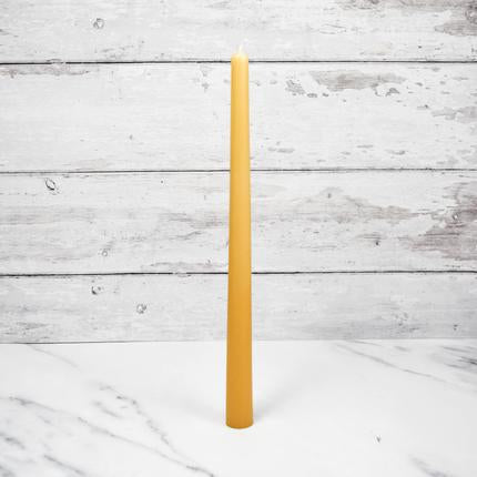 Natural Taper Beeswax 12" Candle
