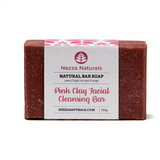 pink clay facial cleansing bar | organic | natural | Nezza Naturals
