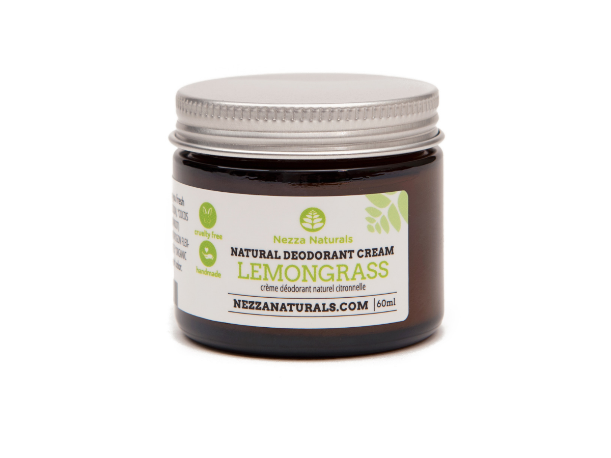lemongrass natural deodorant cream | organic | natural | Nezza Naturals
