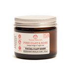 pink clay & rose mask | organic | natural | Nezza Naturals
