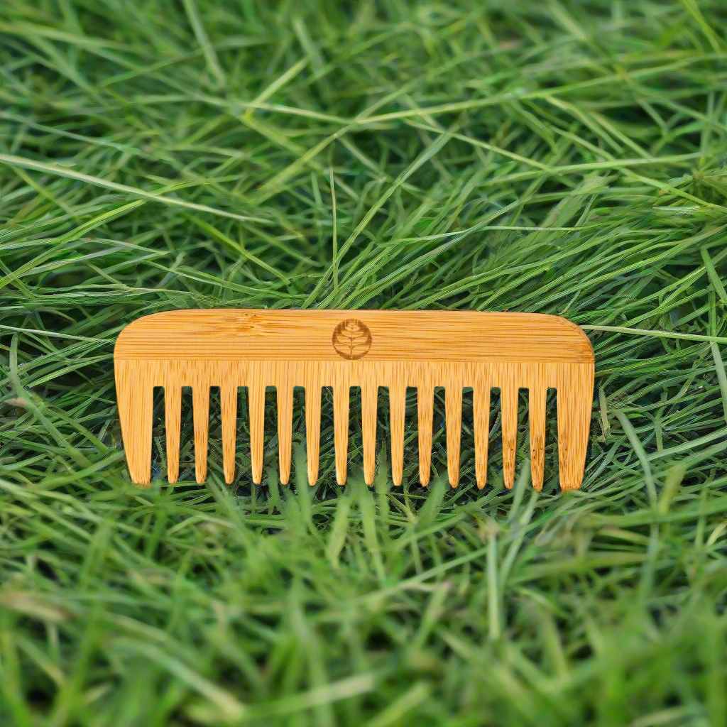 Wooden Comb on Grass
