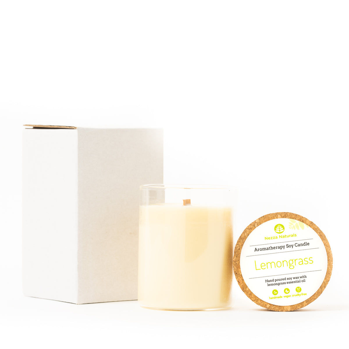 Aromatherapy Soy Candle in Lemongrass