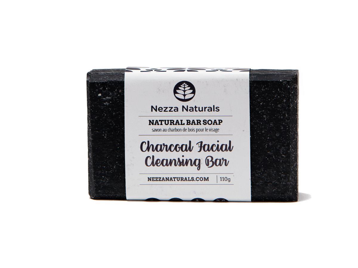 charcoal facial cleansing bar | organic | natural | Nezza Naturals