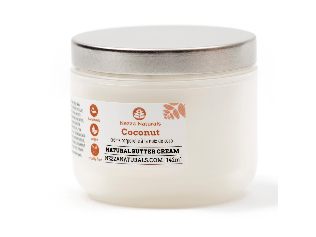 coconut body butter cream | organic | natural | Nezza Naturals