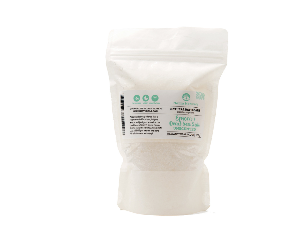 epsom & dead sea bath salts | organic | natural | Nezza Naturals