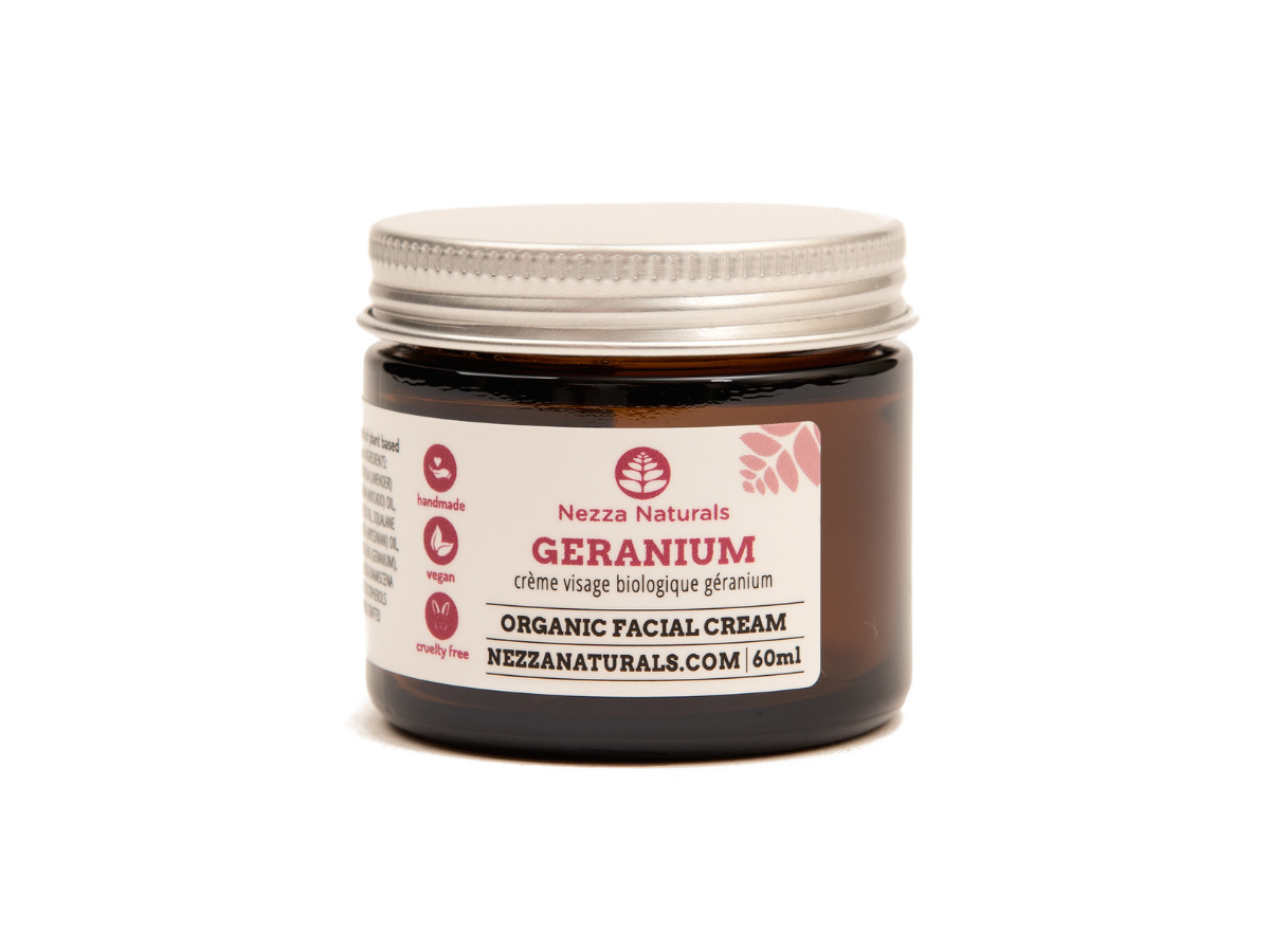 geranium facial cream | organic | natural | Nezza Naturals