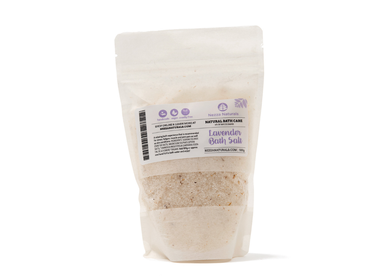 lavender bath salts | organic | natural | Nezza Naturals
