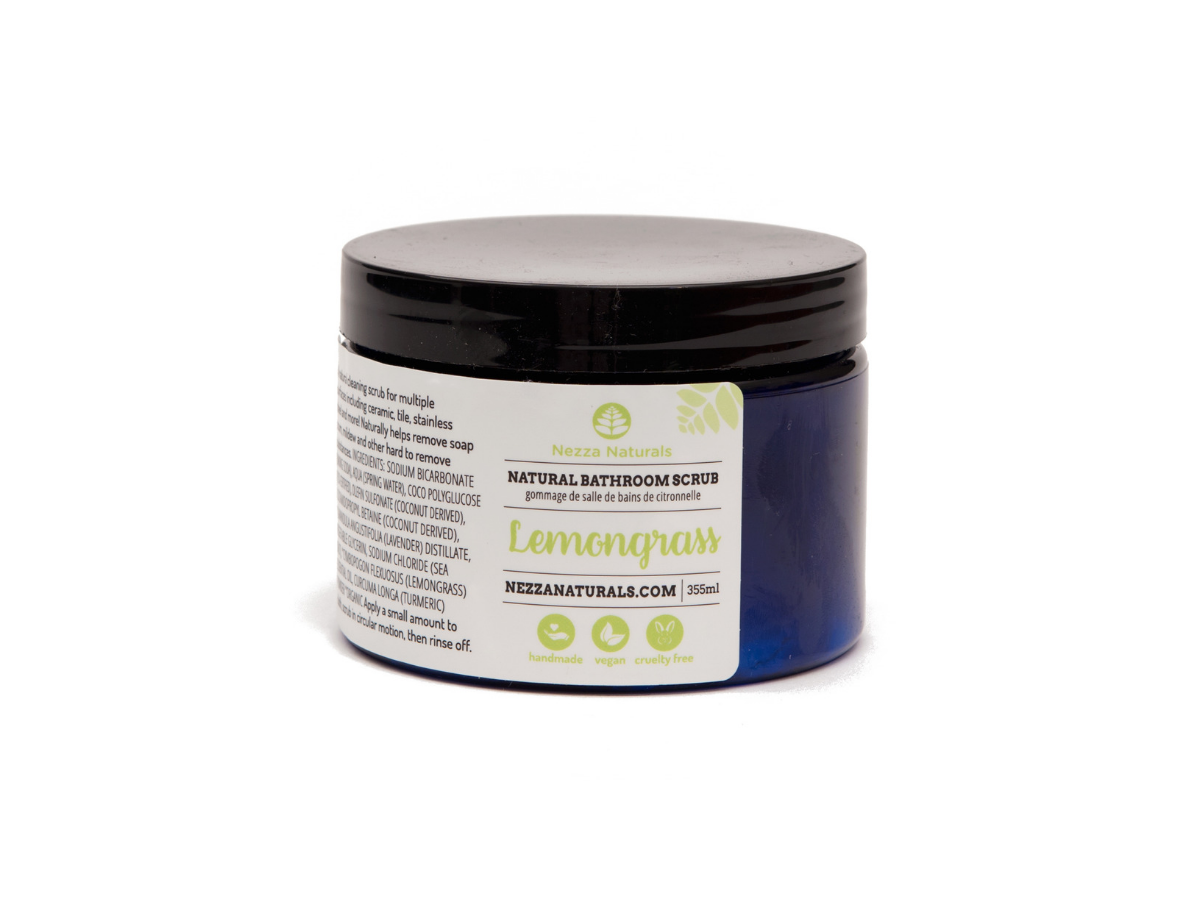 lemongrass bathroom scrub | organic | natural | Nezza Naturals