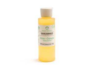 pure & simple unscented massage oil | organic | natural | Nezza Naturals