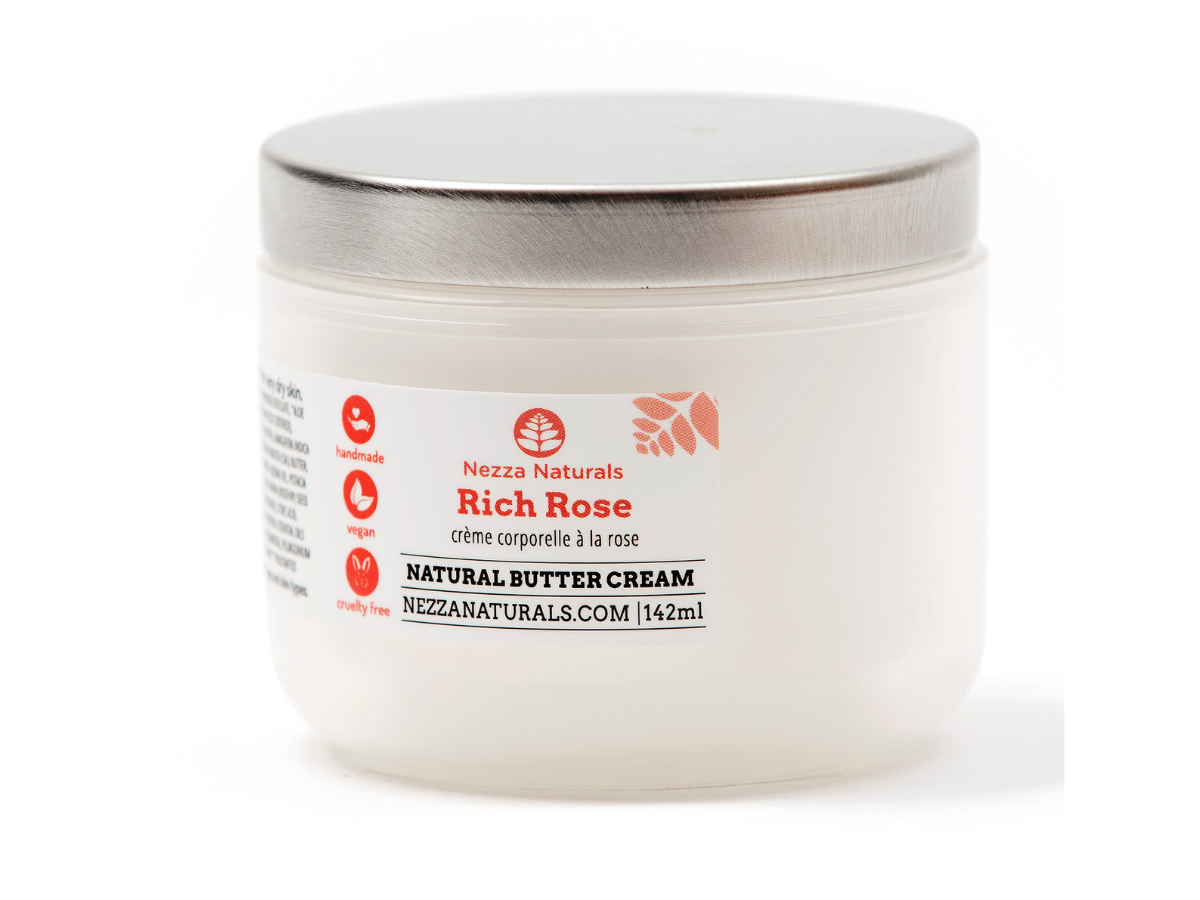 rich rose body butter cream | organic | natural | Nezza Naturals
