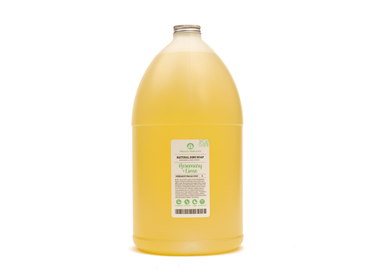 rosemary lime natural dish soap | organic | natural | Nezza Naturals