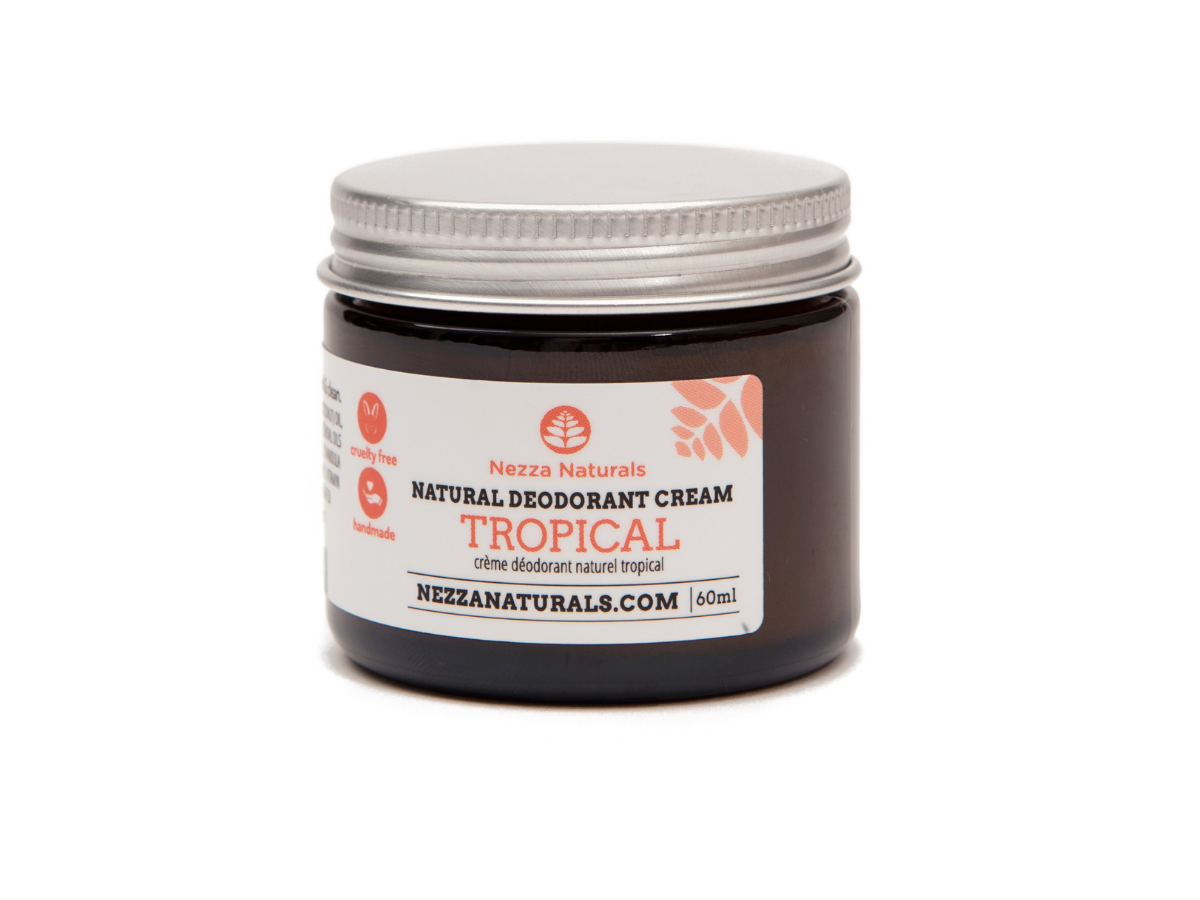 tropical natural deodorant cream | organic | natural | Nezza Naturals