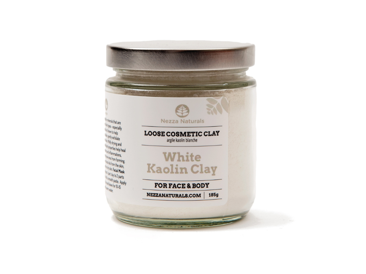 white kaolin clay | organic | natural | Nezza Naturals